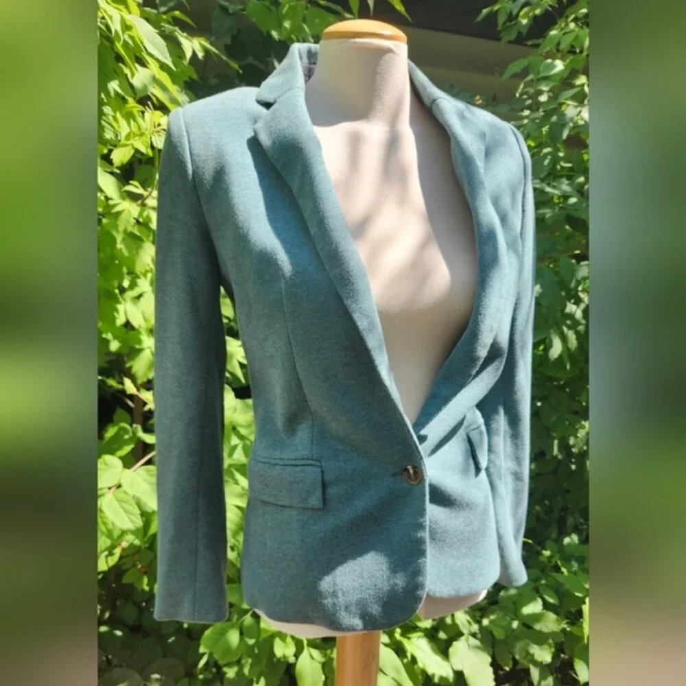Cartonnier Small‎ Anthropologie Women's Teal Blazer